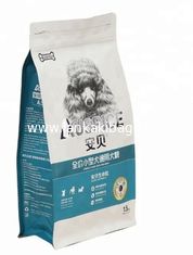 China Printed recycled material flat bottom pet dog food packaging plastic bag with zipper supplier