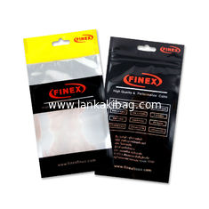 China self adhesive sealing custom logo designs envelope plastic package bag with hole supplier
