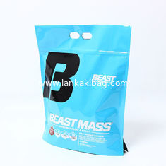 China Custom large aluminum foil k pouch packaging mylar foil bags with die-cut handle supplier