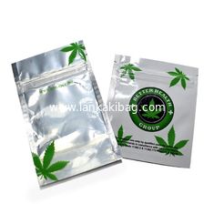 China custom printed OPP child smell proof weed exit plastic mini zipper mylar bags supplier