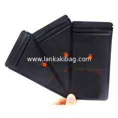 China High Quality Biodegradable Smell Proof Matte Black k Plastic Packaging Bags supplier