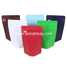 China Friendly China Supplier Custom Color Printing Zipper Top One Way Valve Pink Foil Coffee Bags supplier
