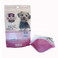 China 250g Custom printed Plastic Dog Pet Food Packaging Bag with Zipper and window supplier