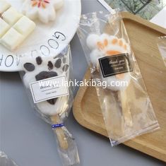 China clear printing packing food safe popsicle plastic bag  with sticker supplier