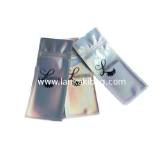 China Custom Printing Clear Front Eyelash Glue Packaging Bags k Plastic BagTransparent Window Makeup Brushes supplier
