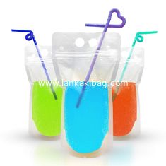 China Custom PET Plastic transparent k bag for juice/liquid packing supplier
