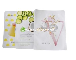 China Custom Printed laminated plastic cosmetic sample sachet biodegradable facial mask bag supplier
