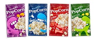 China custom printing Plastic Packaging custom printed popcorn zipper bags supplier