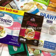 China Custom oem food grade zip biodegradable food grade k plastic seafood vacuum packaging bag supplier