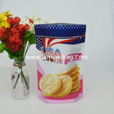 China customized hot sale custom print plastic food packaging bag with zipper on top supplier