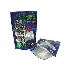 China Eco friendly Stand Up Zipper Pouch 18g Weed Plastic Resealable Bag For Edibles Cbd Gummy Bears Candy supplier