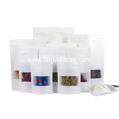China food packaging bag resealable standup k write kraft paper bag supplier