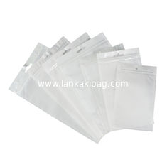 China Custom Opp Self Adhesive Pearl Film Zip lock Bag Transparent Zipper Bag, Mobile Phone Case Bag supplier