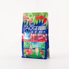 China Custom Printed PET Flat Bottom Plastic dried fruit packaging bag with zip lock supplier