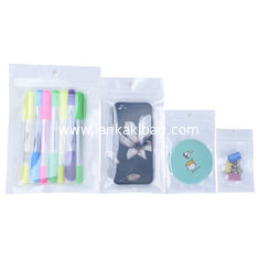 China White Clear Self Seal Zipper Plastic Retail Packaging Packing Poly Bag, Ziplock Zip Lock Bag Package with Hang Hole supplier