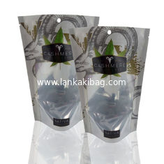 China custom logo OPP gravure printing ziplock resealable plastic packaging bags supplier