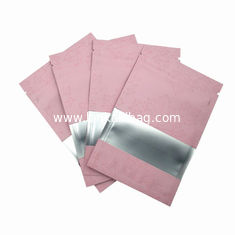 China Custom Printed Flat Open Top Resealable Tear Notch Ziplock Mylar Bags supplier