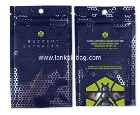 China Custom made makeup Plastic Packaging zipper Bags with Hanger Hole supplier