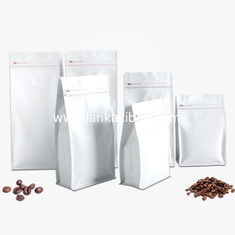 China Square Bottom Coffee Packaging Bags, Stand Up Zipper Pouch With Valve supplier