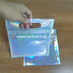 China Custom printed colorful zip lock clear plastic bags for cosmetic makeup brush packaging supplier