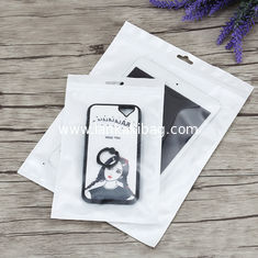 China Wholesale Resealable Plastic Transparent Window Zipper Bag For Packing Phone Case supplier