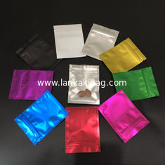 China Clear colorful Aluminum Foil Mylar Foil Ziplock Bags translucent packaging bag supplier