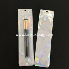 China custom printing front Pearl Film ziplock plastic bags for makeup tools packing supplier