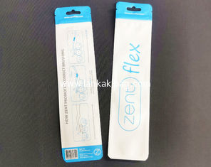 China Custom printed Pearl Film plastic cosmetic brush packaging bag supplier