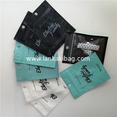 China Zip lock style earring bracelet packaging zipper bag small plastic jewelry bag supplier