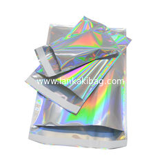 China Colorful Laser Self Sealing Aluminum Foil Envelopes Holographic Adhesive Courier Plastic Packaging Bags supplier
