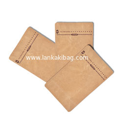 China Free sample Heat Seal Side Gusset Valve Coffee Packaging ZipLock Brown Kraft Paper Bag for food supplier