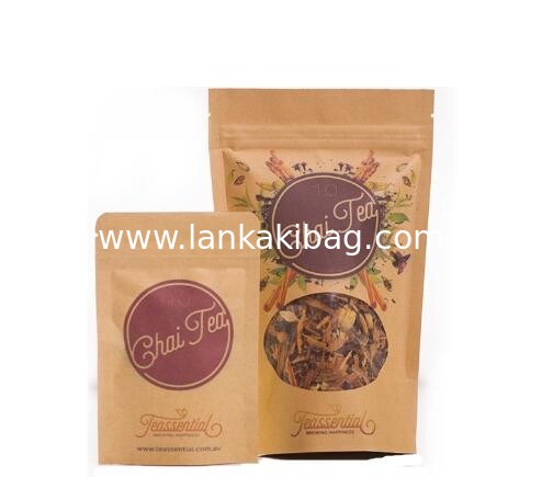Top Quality Custom Logo Fda Food Grade Packing Brown Kraft Paper Bag ...