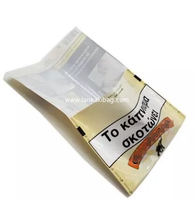 Heat Seal Foil Mylar Plastic 100g Hand Rolling Cigar Tobacco Leaf Pouch Packaging Bag supplier