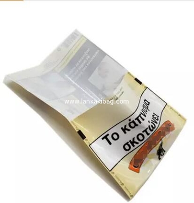 Heat Seal Foil Mylar Plastic 100g Hand Rolling Cigar Tobacco Leaf Pouch Packaging Bag supplier