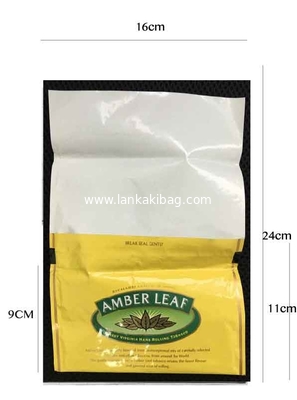 Custom plastic 30g Rolling Tobacco Plastic Pouch with Adhesive supplier