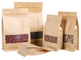 Biodegradable Ziplock Kraft Paper Bag suppliler with window for food supplier