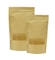 Matte Clear Window recycled kraft paper bags with bottom gusset for food supplier