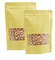 Compostable Recyclable Zipper Lock Kraft Paper Aluminum Flat Bottom Coffee Tea Food Bag supplier