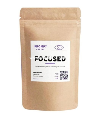 Biodegradable Compostable Ziplock Stand up pritned eco friendly kraft paper Packaging Bags supplier