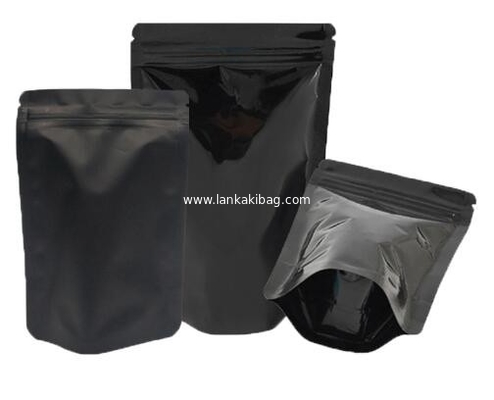 Stand up printed ziplock aluminum foil bag with clear window supplier