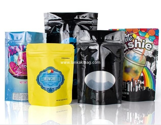 Stand up printed Aluminum Foil  Zip Lock snack food packaging bags supplier