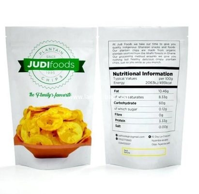 Custom Logo Aluminum Foil Stand up Zip Lock snack packaging bags supplier