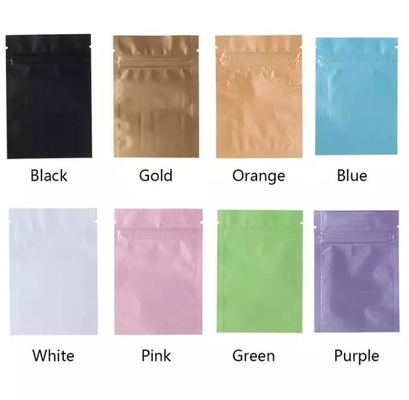 Free Sample Custom aluminium ziplock Bags Small Zipper Tea Package Bag supplier