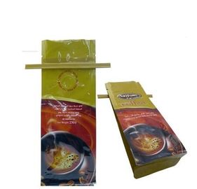 Customized Tin Tie Coffee Bean Bag / Aluminum Foil Side Gusset Quad Seal Packaging Coffee Bag with Valve supplier