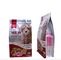 High Quality Custom Printed Laminated Flat Bottom Dog Pet Food Packaging Bag With Resealable Zipper supplier