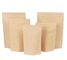 ziplock bag tea coffee brown kraft paper bags with bottom gusset supplier