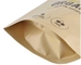 ziplock bag tea coffee brown kraft paper bags with bottom gusset supplier