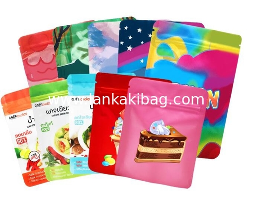 Customized Printing Heat Seal 3 Side Aluminum Foil pouches Tea Sachets Coffee Zip Bags supplier