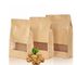 Custom Made Candy/Sugar k Packaging Food Grade Brown Square Bottom Water Resistant Paper Bag supplier