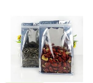 Free Sample Food Grade Custom Logo Design Mylar Food Storage Bags With Zipper supplier